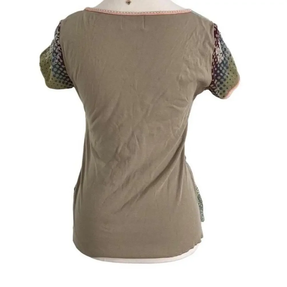 Edista Boho Cottage Fairyindie core cotton lace full length short sleeve Medium
